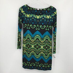 DVF Diane von Furstenberg Tacita Decofly Placement tunic dress silk Mod new 4